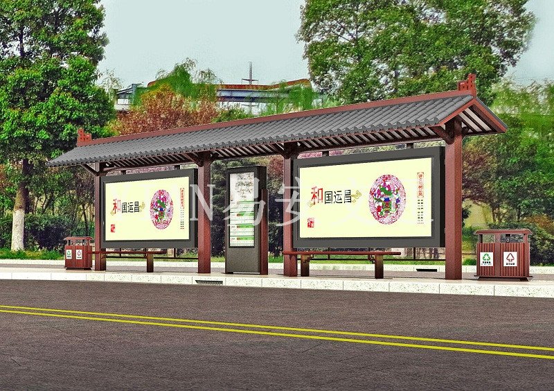 仿古候车亭021