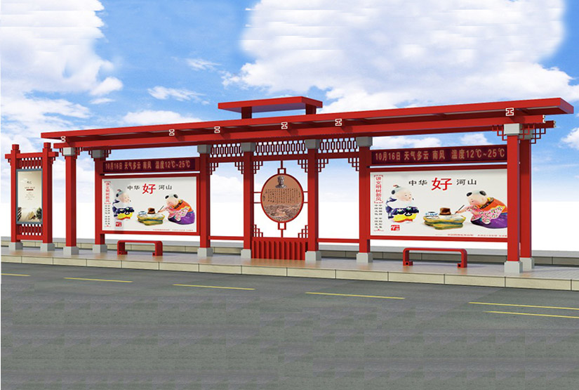 仿古候车亭041