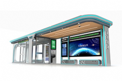 全封闭岗亭款智慧候车亭,重新定义城市出行体验!